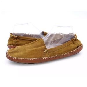 J & M Mens Brown Lightweight Espadrilles Slipper